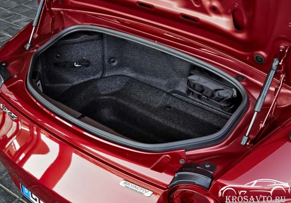 Объем багажного отсека на Mazda MX5