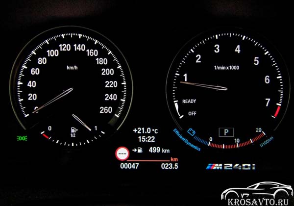 Аналоговая панель приборов BMW М240i